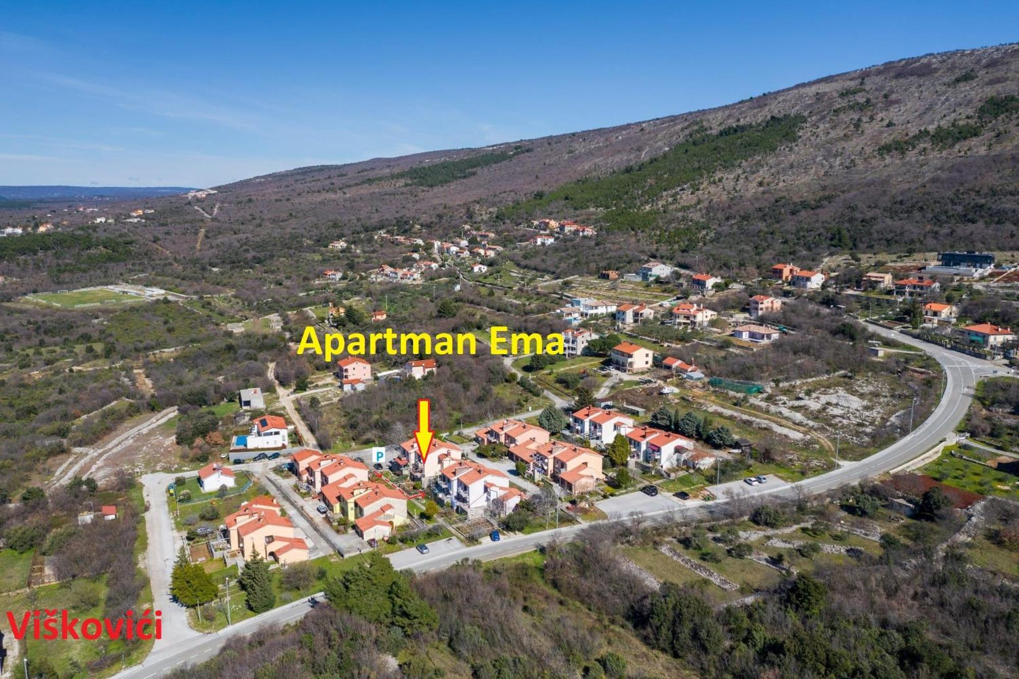 Apartman Ema 4+2 Koromačno Exterior foto